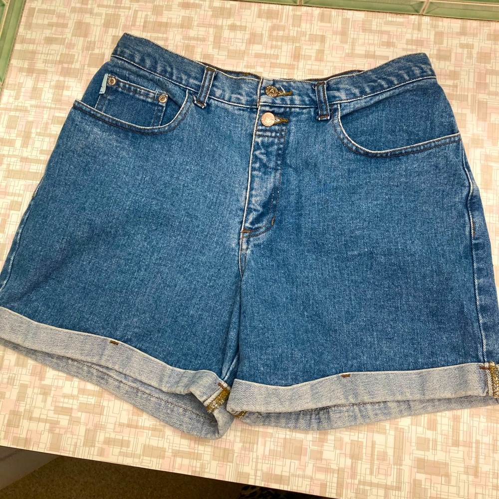 Vintage Arizona hi-waisted jean denim shorts Sz 13 Juniors 90’s Y2K